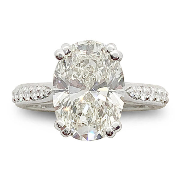 Four Carat Oval Forevermark Diamond Ring