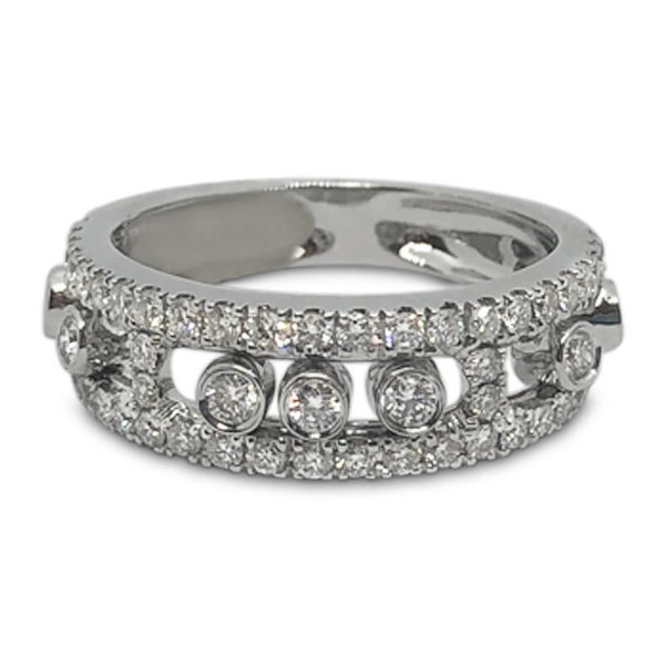 Sliding Diamond Ring .78ct.