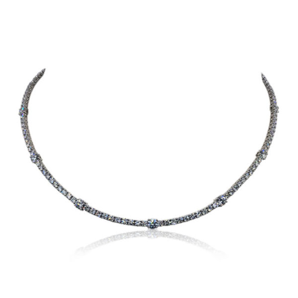 10.28ct Diamond Line Necklace