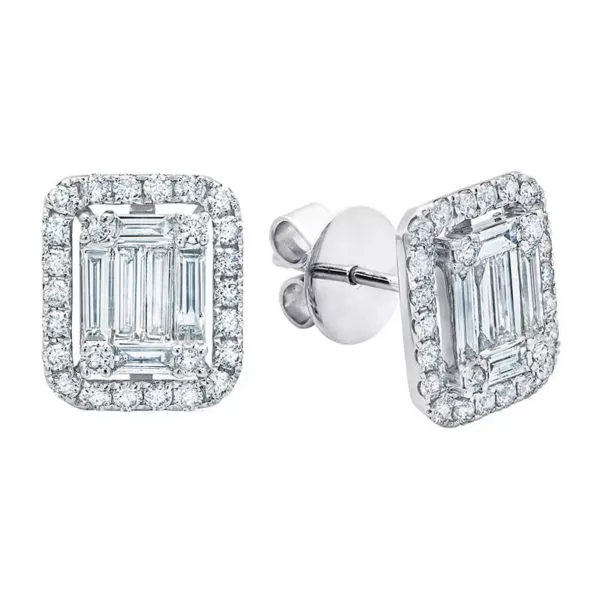 Emerald Halo Cluster Studs