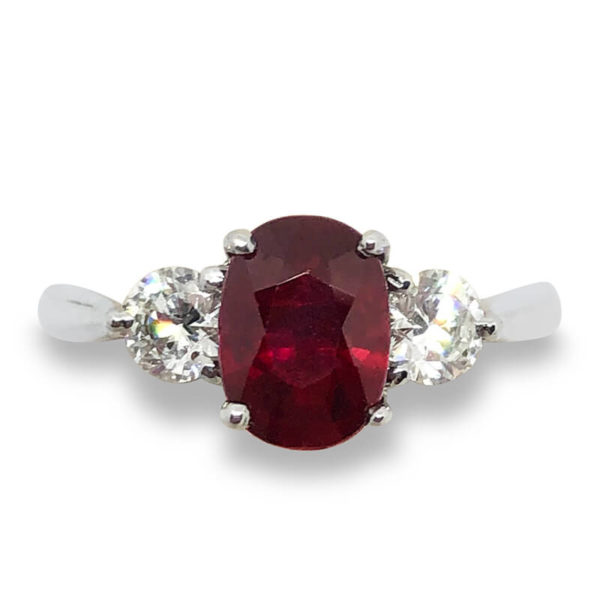 1.67ct. Ruby & Diamond Ring