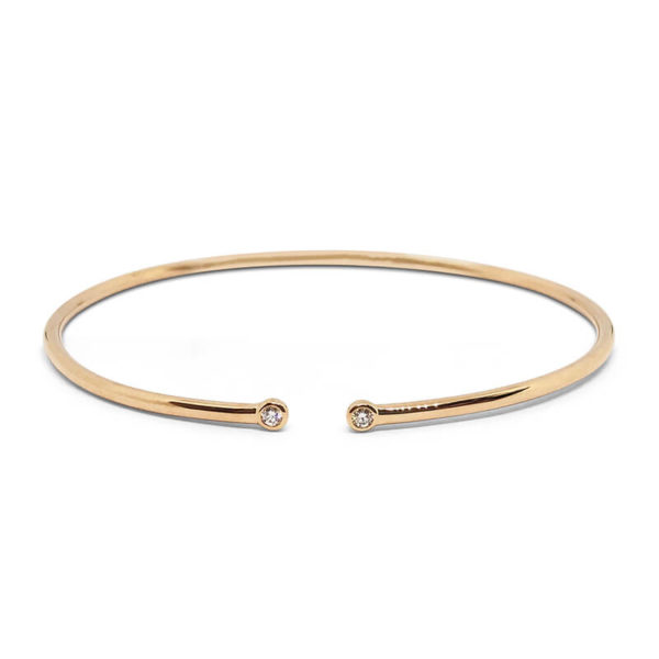 Rose Gold Diamond Bangle