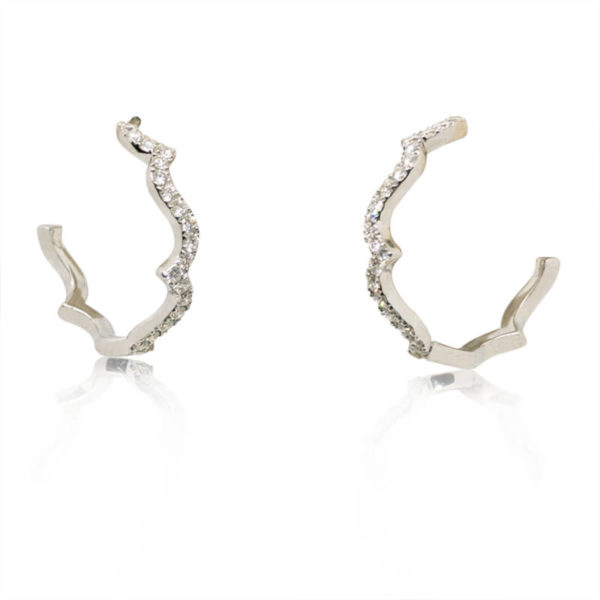 .34ct. Wrap Hoops
