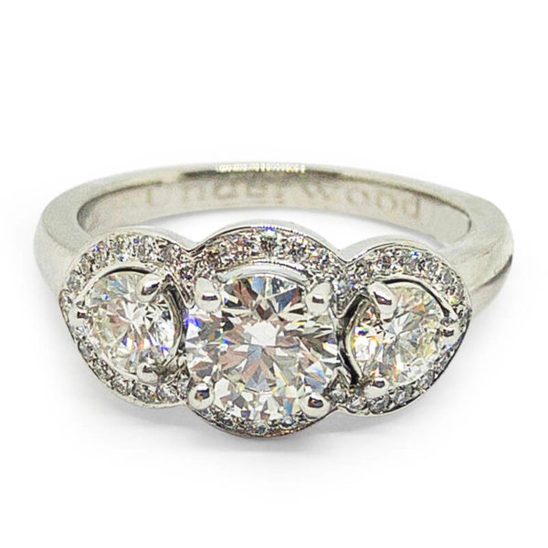 1.41ct. Past, Present Future Ring