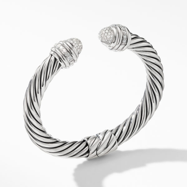 Cable Bracelet with Diamonds