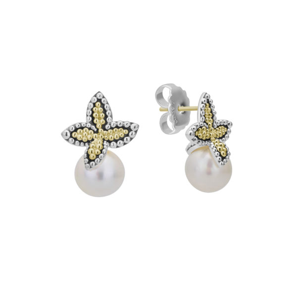 Luna Pearl Floral Earrings