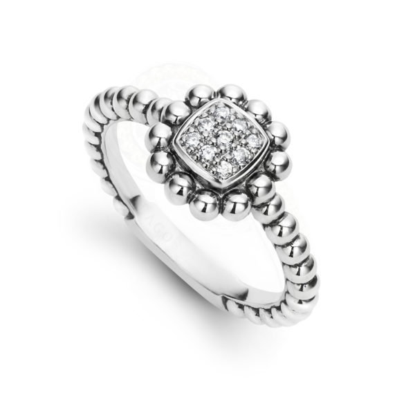 Caviar Spark Sqaure Ring