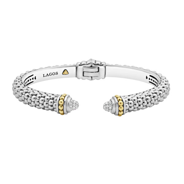 Caviar Lux Diamond Cuff Bracelet- SM