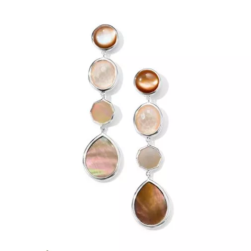 IPPOLITA Rock Candy Linear Earrings in Sabbia