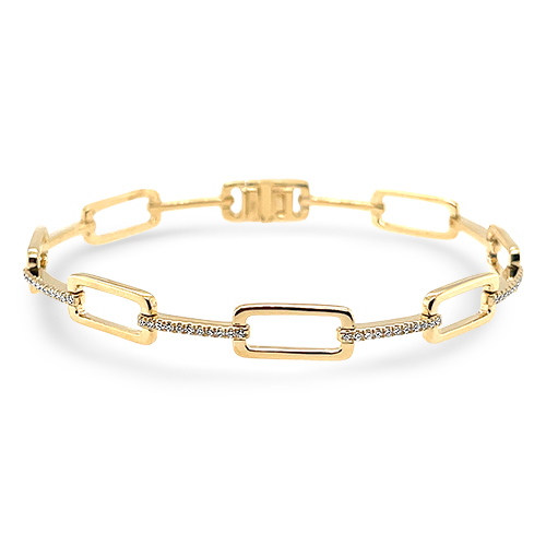 Diamond Paperclip Bracelet - Underwoods Jewelers