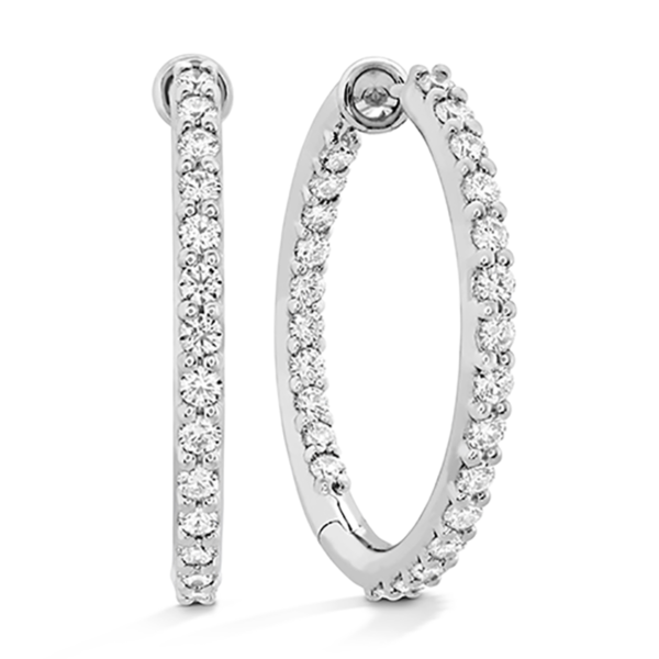 Inside/Outside Diamond Hoops