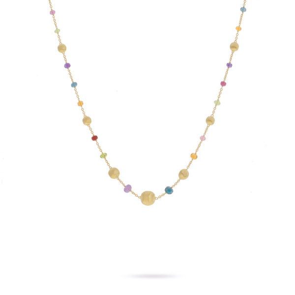 Africa Gemstone Single Strand Necklace