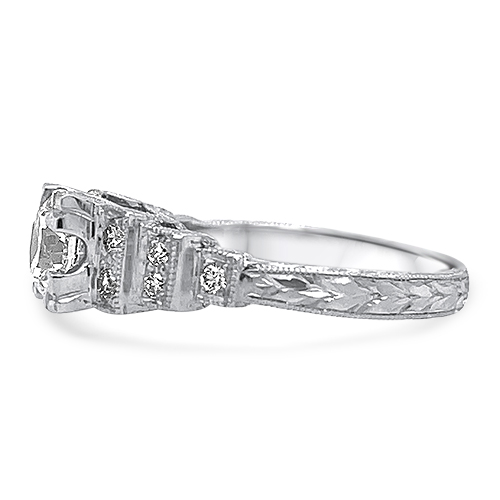 Underwood's Designs 1.01ct Platinum Engraved Ring (190003467)
