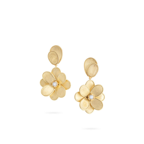 Petali Single Flower Drop Earrings