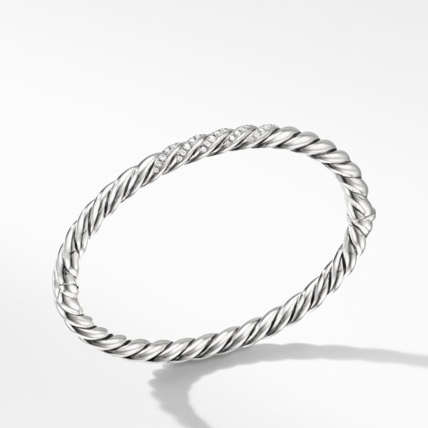Stax Cable Bracelet with Diamonds