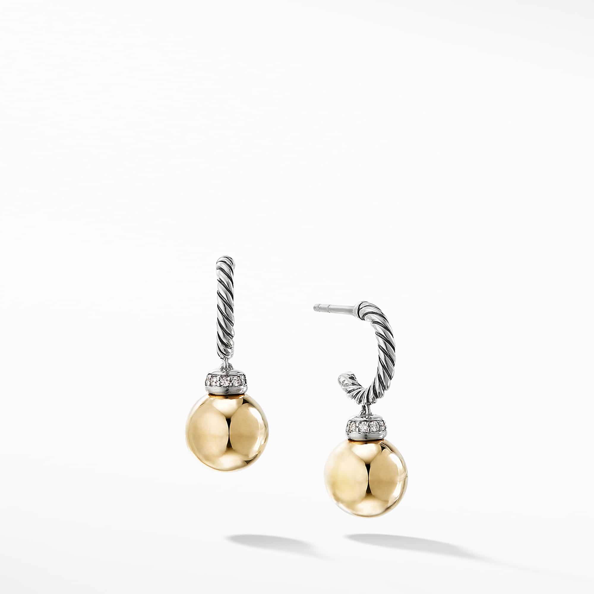 Solari Drop Earrings with Diamonds and 18K Gold Underwoods Jewelers