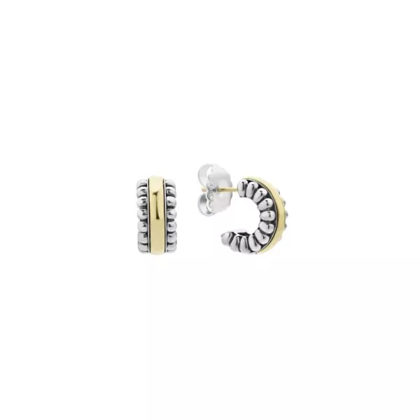 Signature Caviar Huggie Hoops- TT