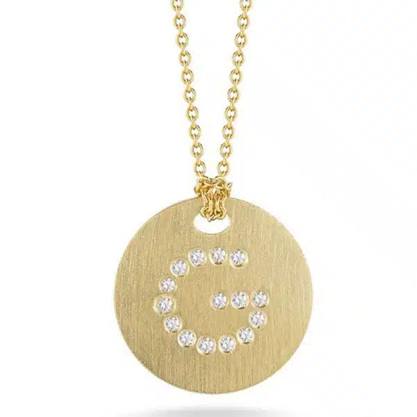 Diamond Disc Pendant- G