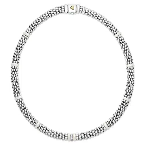 Lagos white caviar necklace hotsell