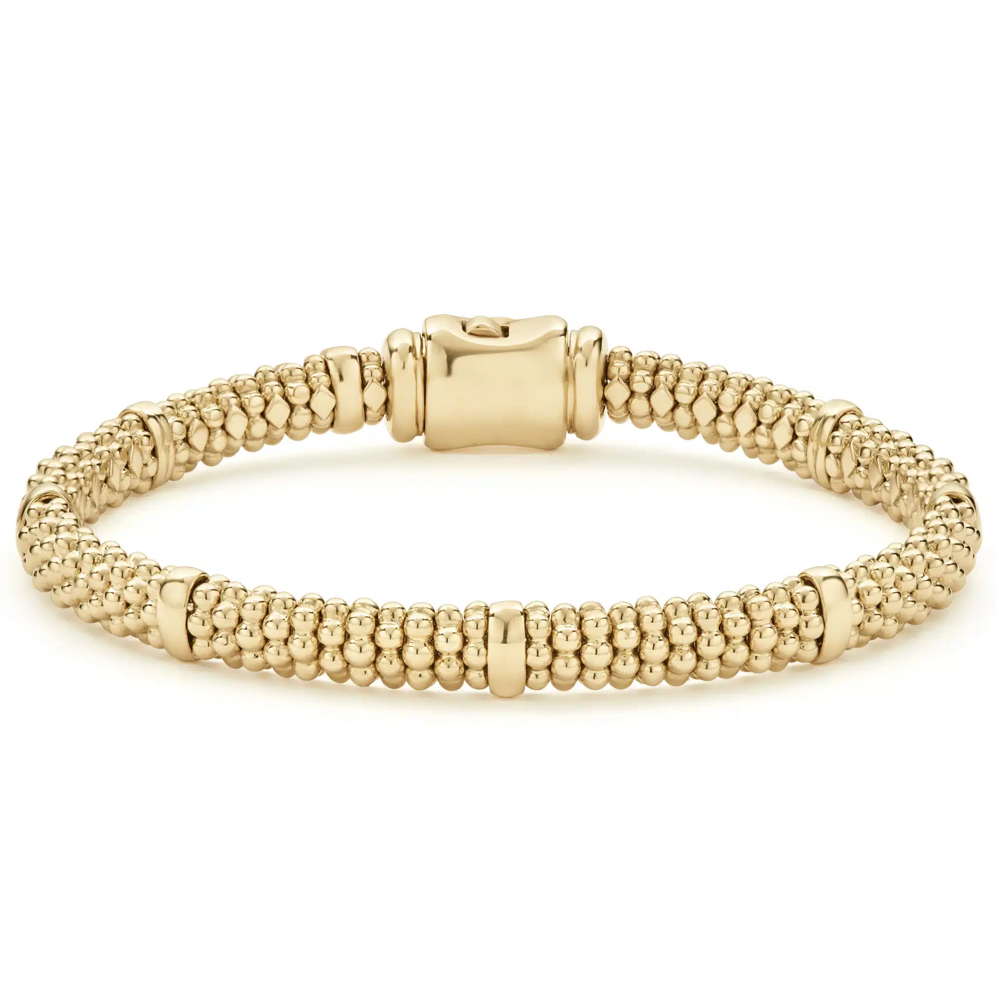 Caviar Gold Rope Bracelet 6mm Underwoods Jewelers