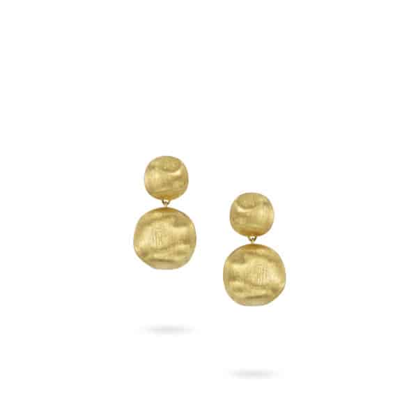 Africa Gold Large Drop Earrings