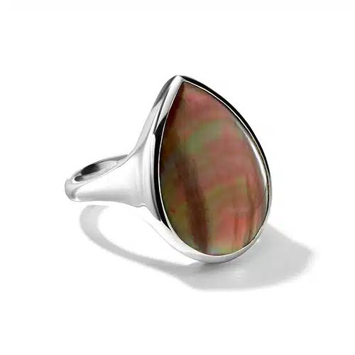 Sculptured Teardrop Ring in Sterling Silver
