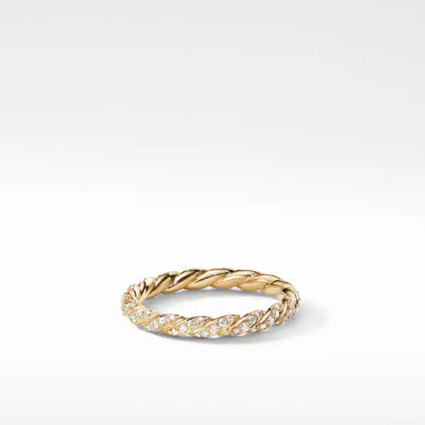 Paveflex Ring with Diamonds in 18K Gold