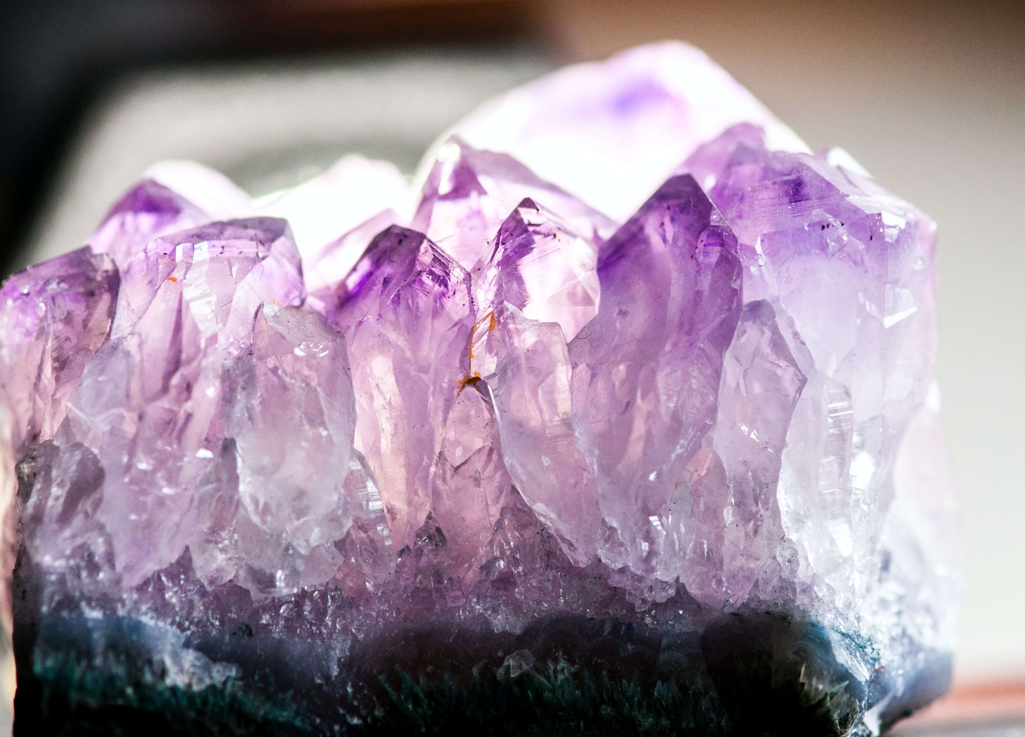 a large chunk of amethyst