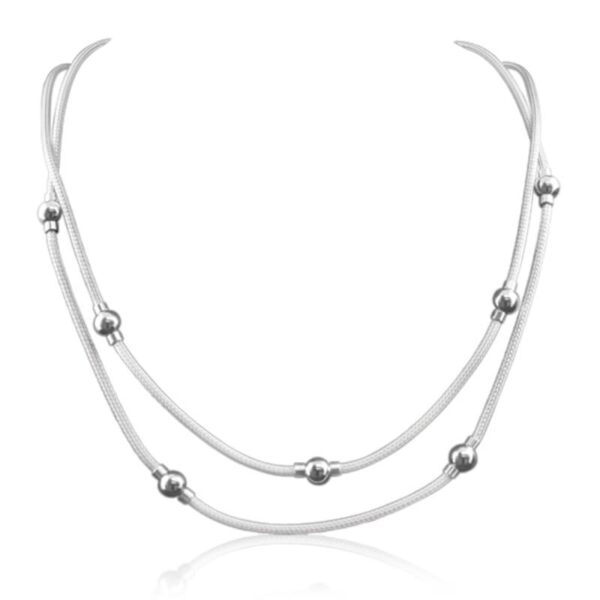 Double Strand Mesh Necklace