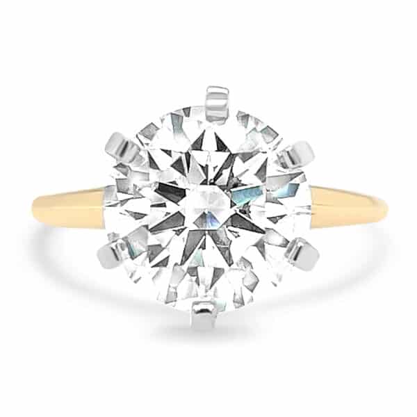 Underwood's Designs 4.16ct Ideal Cut Round Diamond Solitaire Ring, front view (130023831)