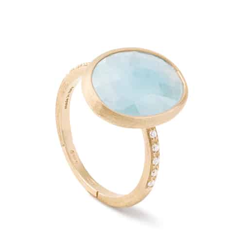 Siviglia Aquamarine Ring With Diamonds