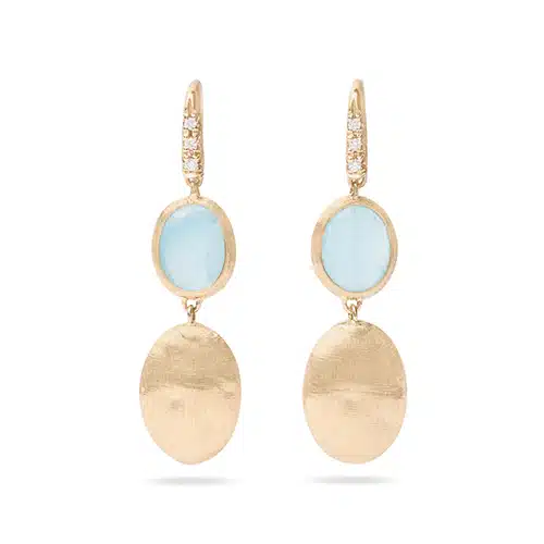 Siviglia Aqua & Diamond Drop Earrings