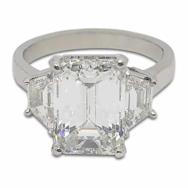 4.02ct. Emerald Cut Diamond Ring