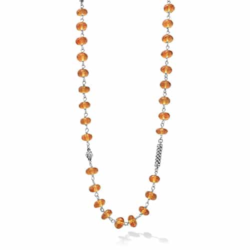 Long Citrine Beaded Necklace Underwoods Jewelers