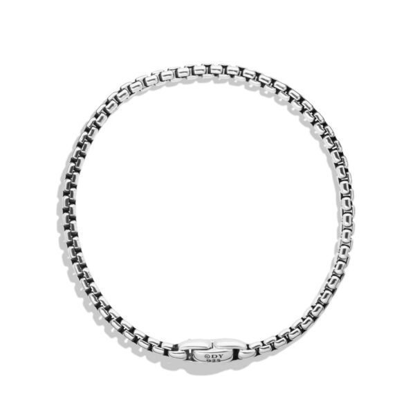 Box Chain Bracelet in Sterling Silver, 4mm