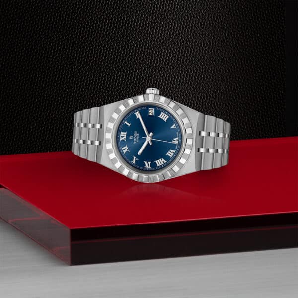 TUDOR Royal 34mm steel case with polished and satin finish - M28400-0006 at Underwood Jewelers