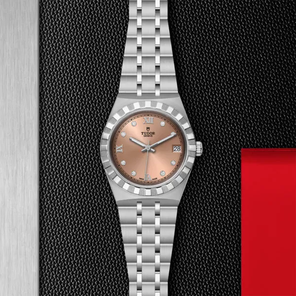 TUDOR Royal 34mm steel case with polished and satin finish - M28400-0011 at Underwood Jewelers