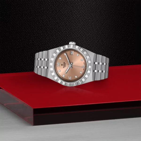 TUDOR Royal 34mm steel case with polished and satin finish - M28400-0011 at Underwood Jewelers