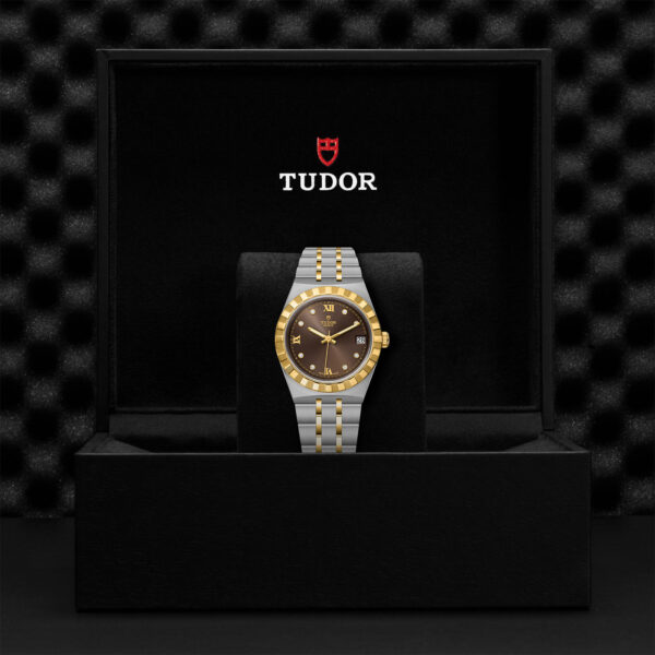 TUDOR Royal 34mm steel case with polished and satin finish - M28403-0009 at Underwood Jewelers