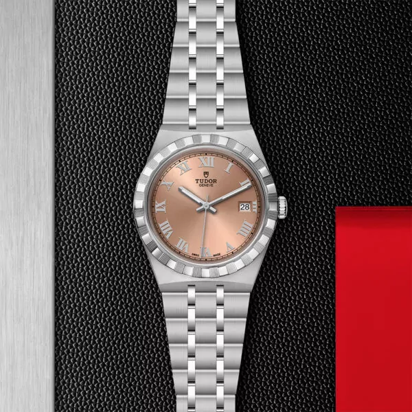 TUDOR Royal 38mm steel case with polished and satin finish - M28500-0007 at Underwood Jewelers