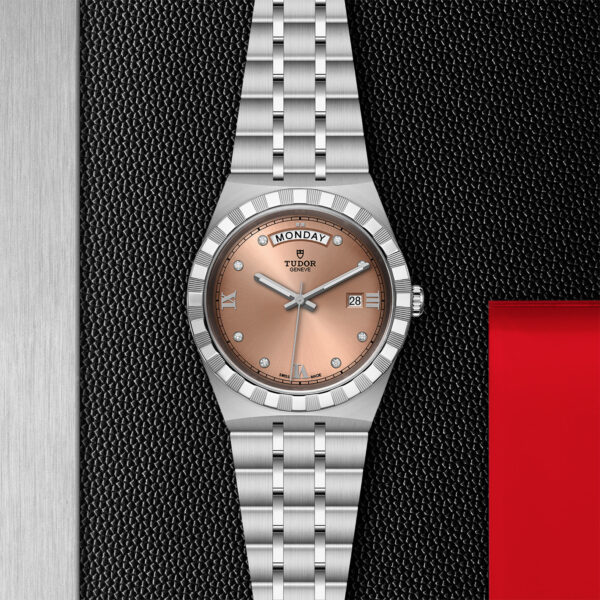 TUDOR Royal 41mm steel case with polished and satin finish - M28600-0011 at Underwood Jewelers