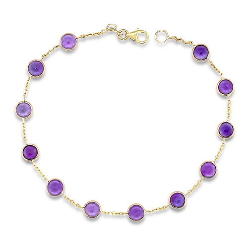 Amethyst By the Yard Bracelet