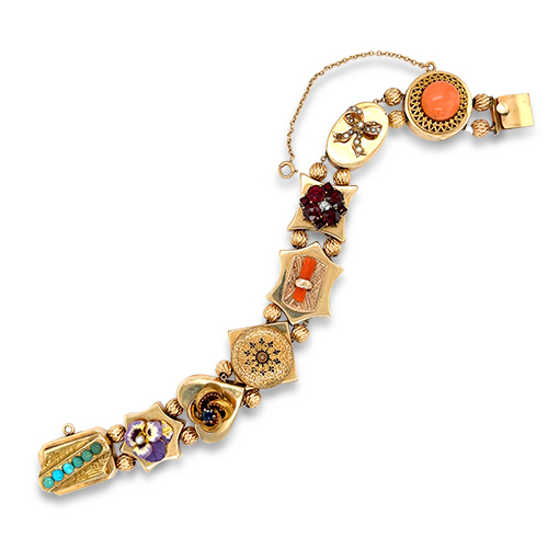 Gold slide bracelet deals