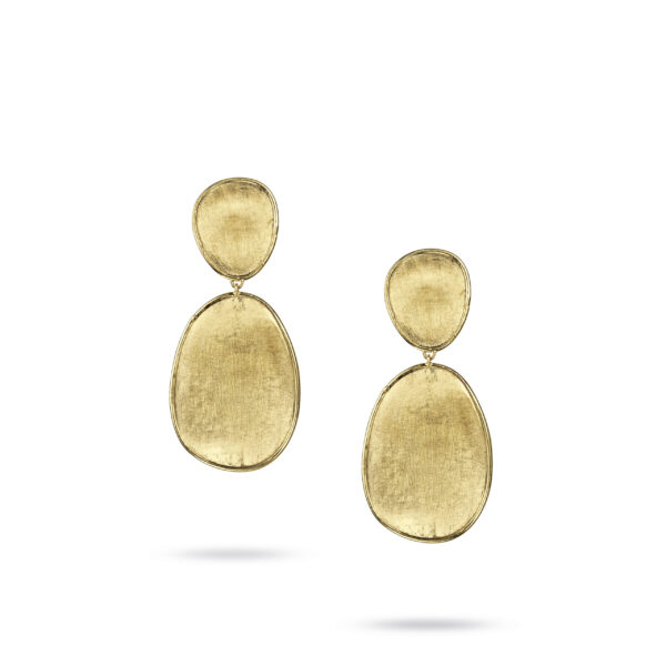 Lunaria Gold Small Double Drop Earrings
