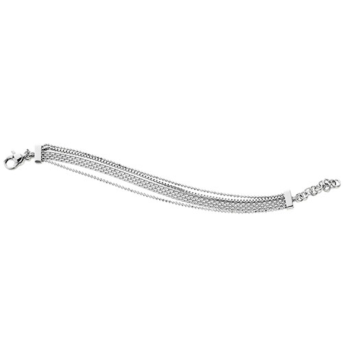 Sterling Silver Multi-Chain Bracelet
