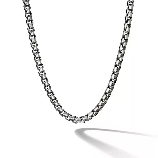 Box Chain Necklace in Sterling Silver, 2.7mm