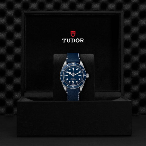 TUDOR Black Bay Fifty-Eight Watch, with a 39mm Steel Case, Blue 'Soft Touch' Strap (M79030B-0002) Black Presentation Box
