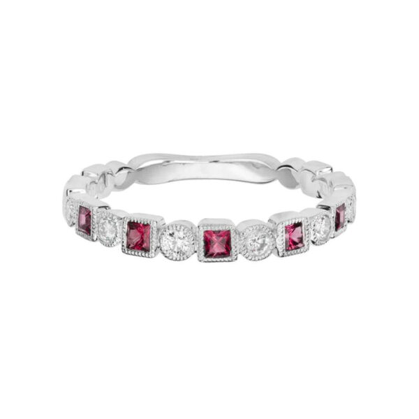 Rhodolite Garnet Stacking Band