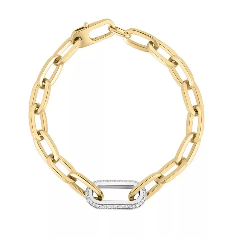 Diamond Paperclip Bracelet - Underwoods Jewelers