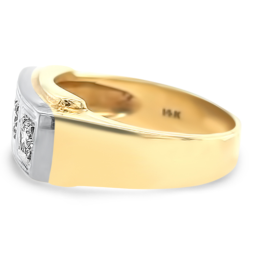 Estate Men's 3Stone 0.75ctw Diamond Ring Underwoods Jewelers